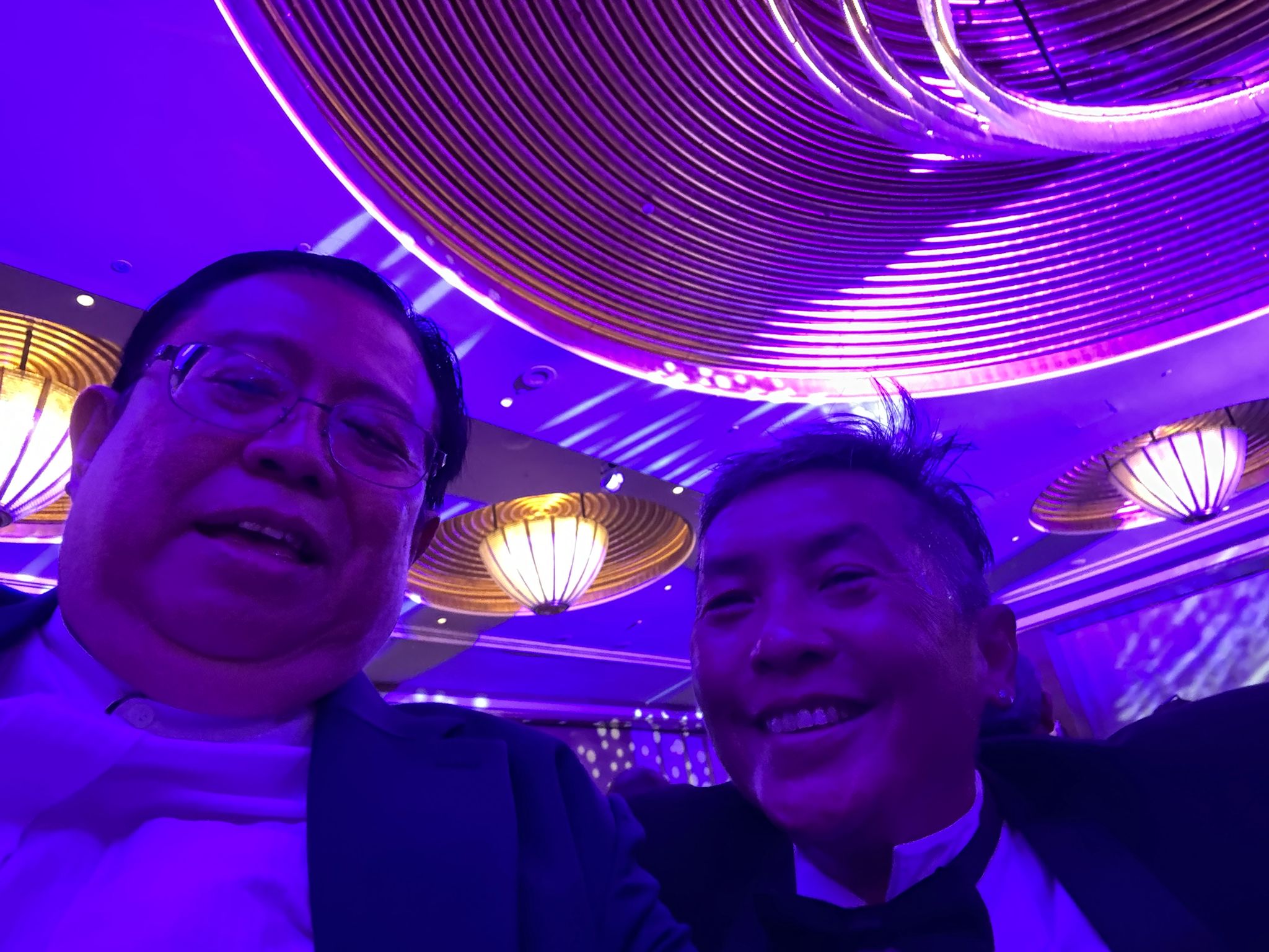Robson Lee with Old Chang Kee CEO William Lim at the 41st Singapore Business Awards